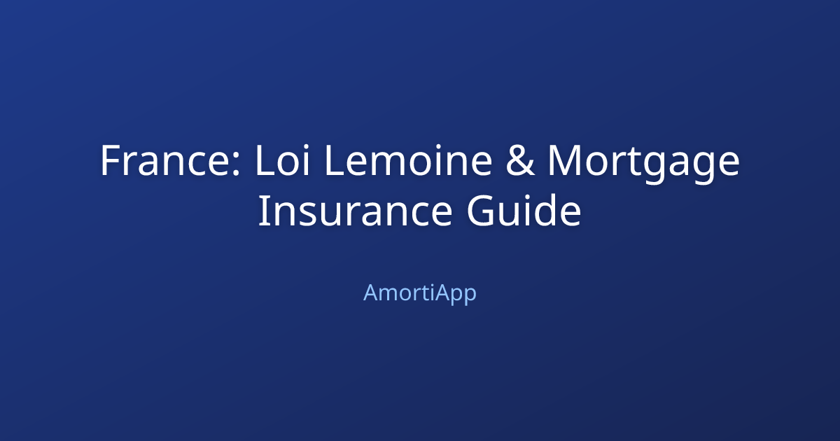 France: Loi Lemoine & Mortgage Insurance Guide